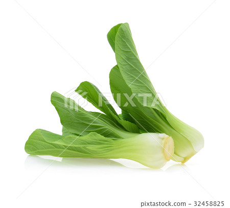 Bok choy (chinese cabbage) on white background 32458825