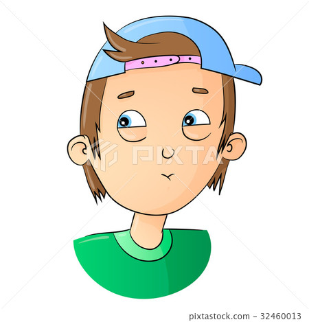 Illustration of a Male Teenage Thinking to Himself Illustration of a Male Teenage Thinking to Himself 32460013