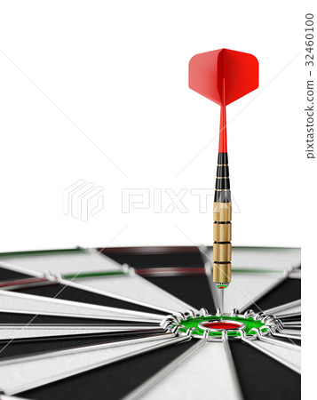 Darts arrow in the target center 32460100