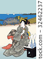Utagawa Toyokuni Higashi-shi attractions play Hazuki Takanawa image illustration 32462237