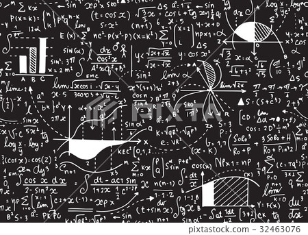 Math education pattern with handwritten formulas Math education pattern with handwritten formulas 32463076