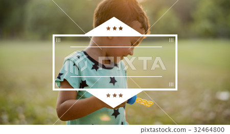 Illustration of blank banner badge Illustration of blank banner badge 32464800