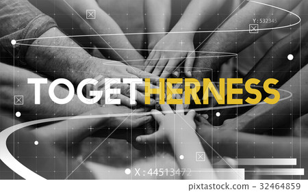 Group of people holding hand assemble togetherness 32464859
