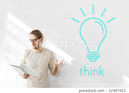 Ideas Light Bulb Think Create Graphic Word 32465922