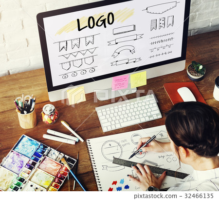 Minimalistic Creative Logo Label Product Trademark Design 32466135