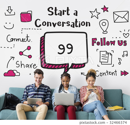 Communication Stay Connected Community Concept 32466374