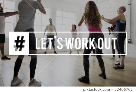 Workout Wellbeing Helthcare Fitness Concept Workout Wellbeing Helthcare Fitness Concept 32466702