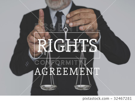 Law rights justice agreement fairness word 32467281