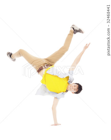 Young man dancing stylish and cool breakdance 32468441