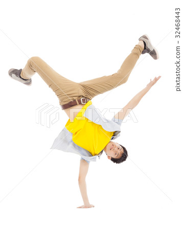 Young man dancing stylish and cool breakdance 32468443