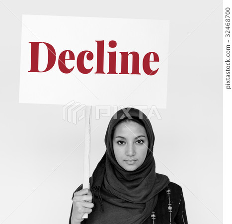 Disapprove rejection decline word on banner Disapprove rejection decline word on banner 32468700