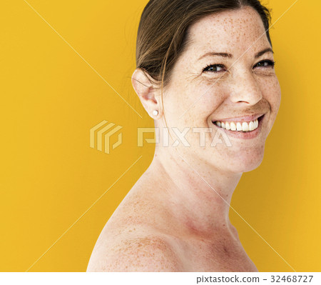A Caucasian Woman is Smiling A Caucasian Woman is Smiling 32468727