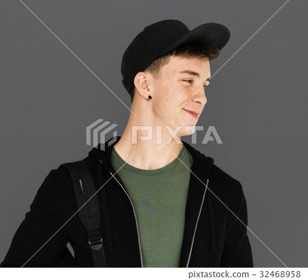 A teenager guy is smiling A teenager guy is smiling 32468958