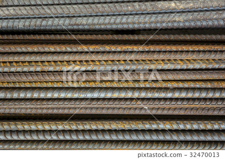 Stack of steel bar or steel reinforcement bar 32470013