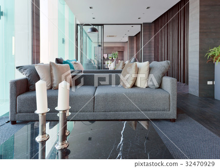 luxury modern living room interior and decoration 32470929