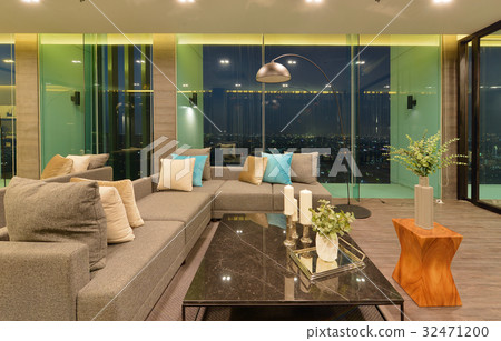 luxury modern living room interior and decoration 32471200