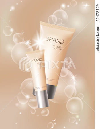 Moisturizing effect cosmetic tone ad template. Oil Moisturizing effect cosmetic tone ad template. Oil 32472169