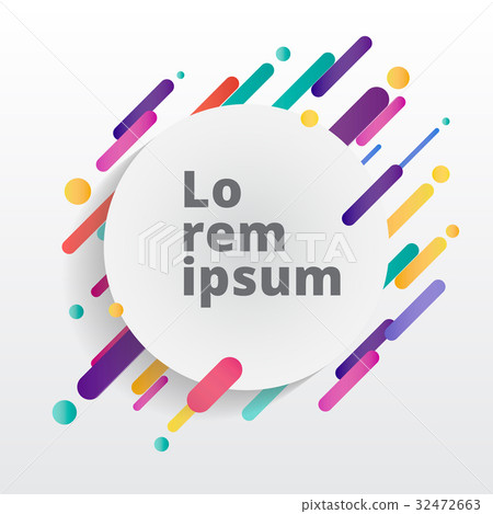 Vector background with circle paper card 32472663