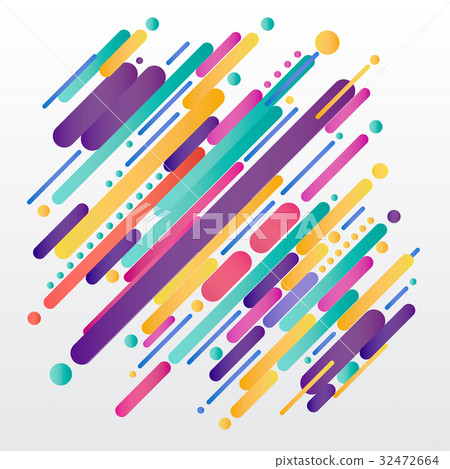 Modern style abstrac composition made of various 32472664