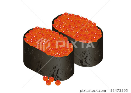 Illustration of Ikura's Sushi (no cucumber) | 32473395