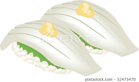 Illustration of Squid's Sushi | Handful Sushi Illustration of Squid's Sushi | Handful Sushi 32473470