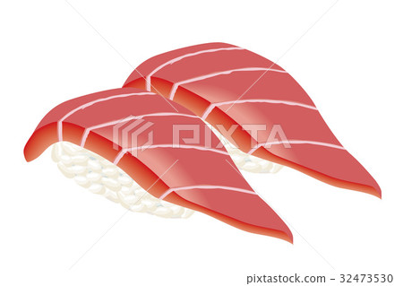Illustration of Medium Toro Sushi | Handful Sushi 32473530