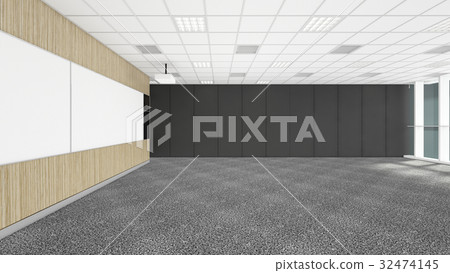 empty meeting conference room in office corporate with black spa 32474145