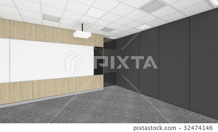 empty meeting conference room in office corporate with black spa 32474146