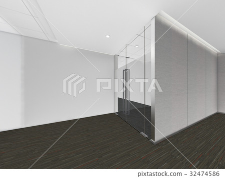 Modern Empty Room, 3d render interior design, mock up illustrati 32474586