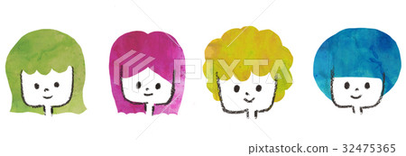 Hair style illustration 32475365