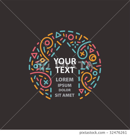 Abstract business sign design template with arrow 32476261