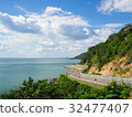 Sea side road in the eastern sea coast of Thailand 32477407