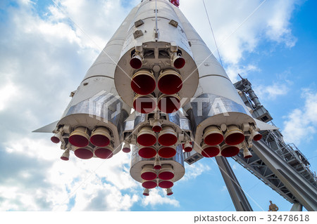 Monument of russian space rocket Vostok one Monument of russian space rocket Vostok one 32478618