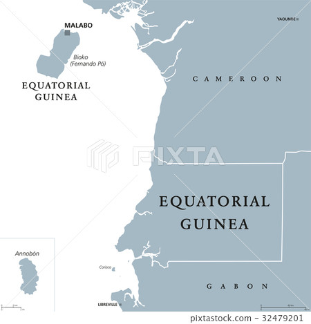 Equatorial Guinea political map Equatorial Guinea political map 32479201