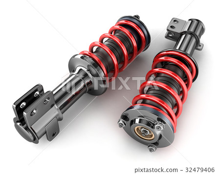 Two shock absorber car 32479406