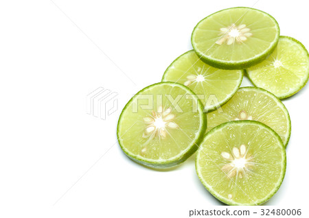 Lime on a white background 32480006