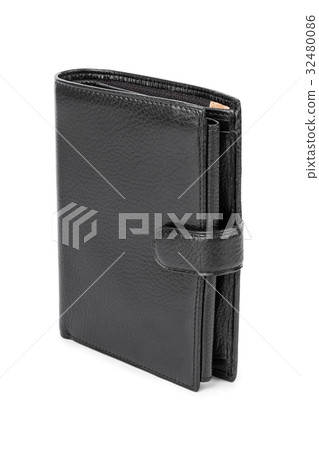 Black leather wallet 32480086