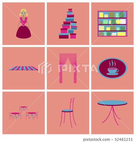 assembly flat icons interior assembly flat icons interior 32481231