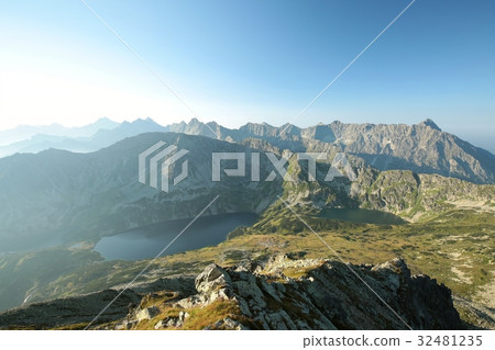 High mountains around the valley in the Tatras 32481235