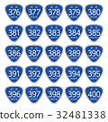 National Highway Road Signs _ 376 Route - 400 Line 32481338
