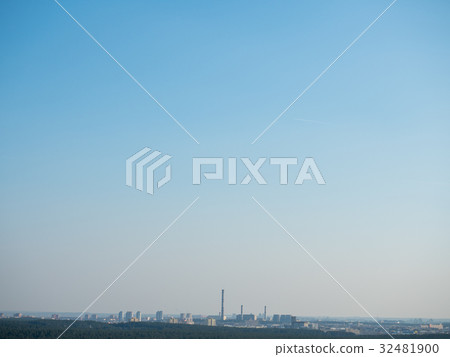 City from Bird's Perspective. Minsk, Belarus. 32481900