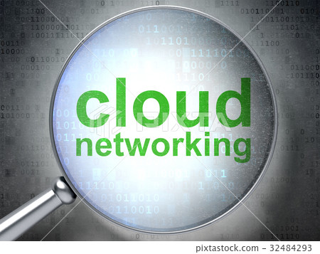 Cloud technology concept: Cloud Networking with Cloud technology concept: Cloud Networking with 32484293