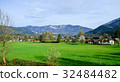 house and cherry  in garden from Hallstatt Bahnhst 32484482