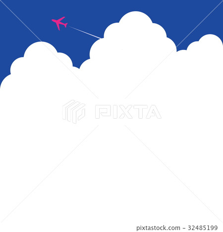 Cloud airplane blue sky Cloud airplane blue sky 32485199