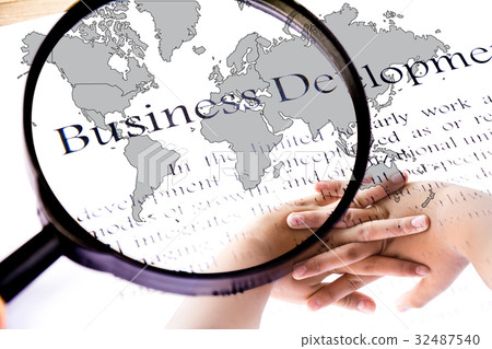 Business text focus word on white background Business text focus word on white background 32487540