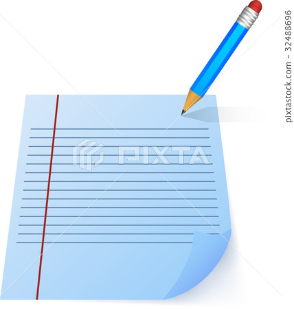 Pencil With Blank Note Pencil With Blank Note 32488696