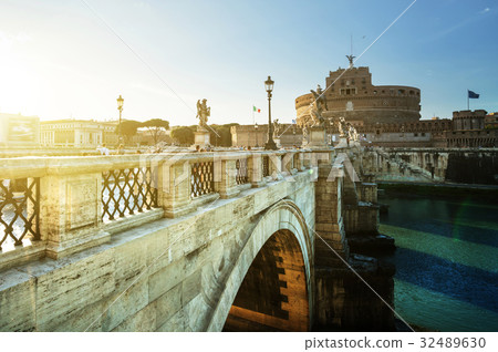 Sant Angelo Castle and Bridge, Rome, Italy 32489630