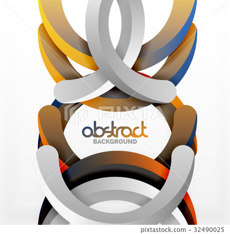 Modern 3d geometrical style background, arch 32490025