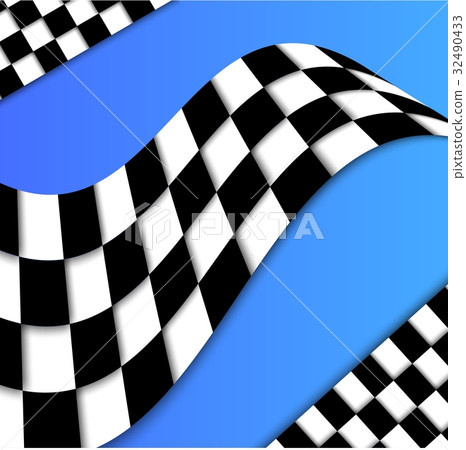 Racing Flag Background Design - Stock Illustration [32490433] - PIXTA