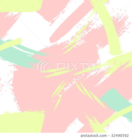 Vector creative pattern in pastel colors. Brush Vector creative pattern in pastel colors. Brush 32490592